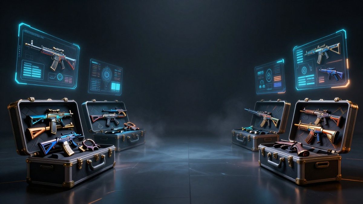 Иллюстрация CS2, кейсы и скины — вариант 23