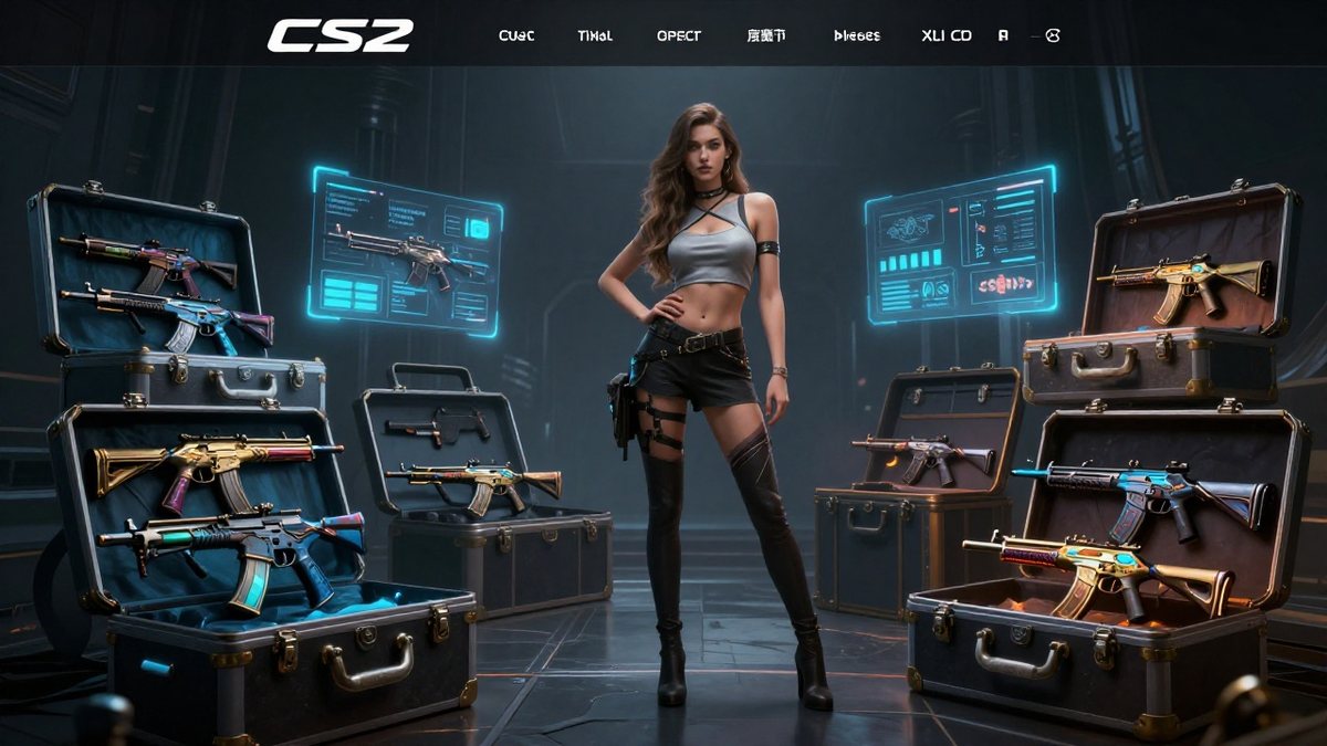 Иллюстрация CS2, кейсы и скины — вариант 26