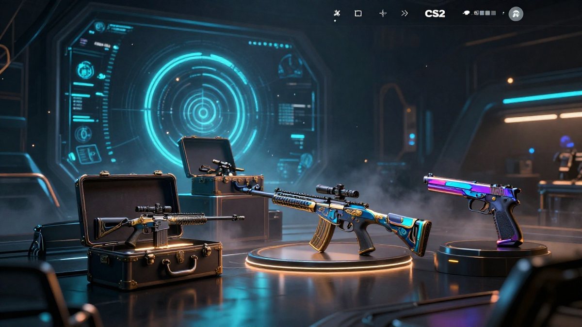 Иллюстрация CS2, кейсы и скины — вариант 29